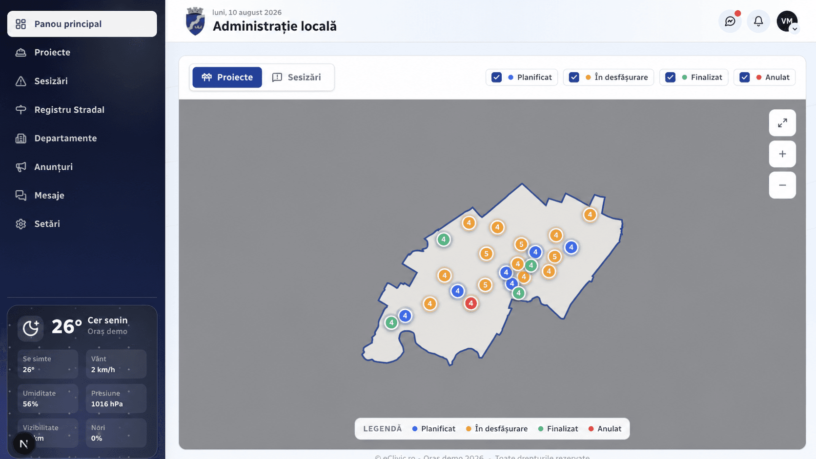 Interfața modulului — Securitate, audit și continuitate